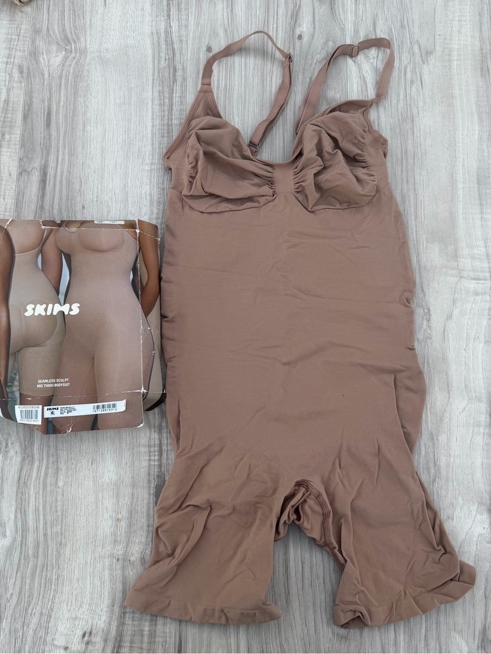 SKIMS Seamless Sculpting Bodysuit in Mocha Brown
